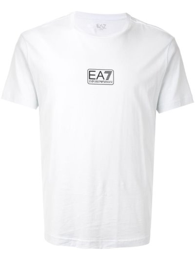 Armani Ea7 Emporio Armani Ea7 Mini Box Logo Majice Moški Bele | IEGFBAQQ