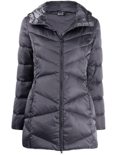 Armani Ea7 Emporio Armani Hooded Down Coat Plašči Ženske Sive | 1KF4M9SH