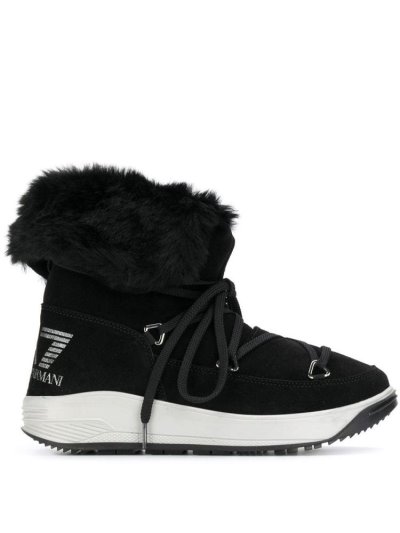 Armani Ea7 Emporio Armani Lace Up Škornji Ženske Črne | F023UT57