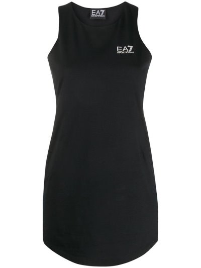 Armani Ea7 Emporio Armani Logo Print Tank Top Ženske Črne | O2UTH1SN