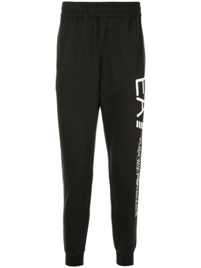 Armani Ea7 Emporio Armani Logo Track Hlače Moški Črne | W98GSDBN