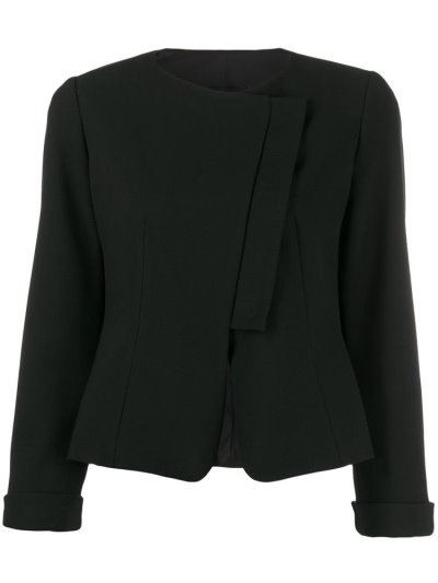 Armani Emporio Armani Asymmetric Suknjič Ženske Črne | 1VSBT85S