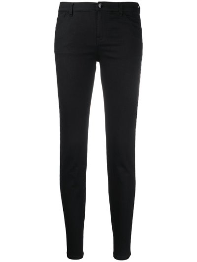 Armani Emporio Armani Denim Logo Tape Skinny Kavbojke Ženske Črne | GKESVS3D
