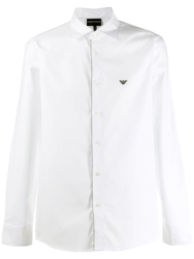 Armani Emporio Armani Eagle Srajca Moški Bele | MB44WBRG