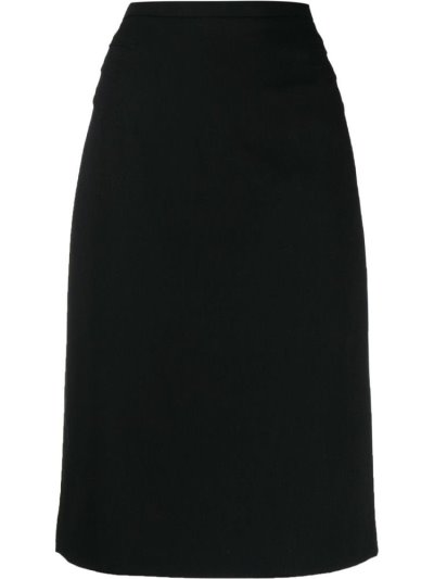 Armani Emporio Armani High Waisted Pencil Skirt Krila Ženske Črne | 0WK3W7IL