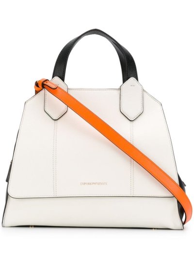 Armani Emporio Armani Large Torba Tote Ženske Bele | 2ZHECWVD