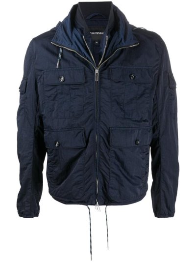 Armani Emporio Armani Lightweight Bomber Jakne Moški Modre | ZCLNE0LN