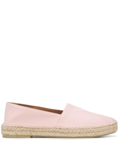 Armani Emporio Armani Logo Embroidered Espadrille Čevlji Ženske Roza | 98RH28XB
