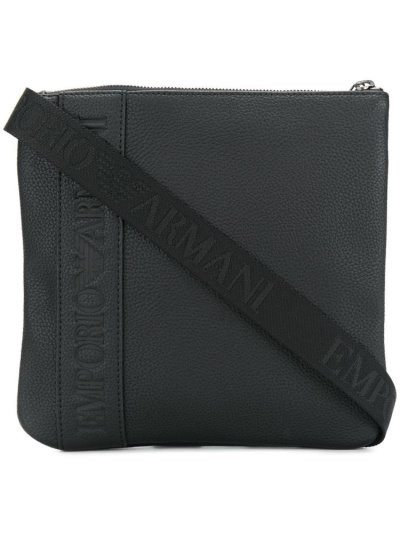 Armani Emporio Armani Logo Torbe Za Čez Ramo Moški Črne | IHF1GMZJ