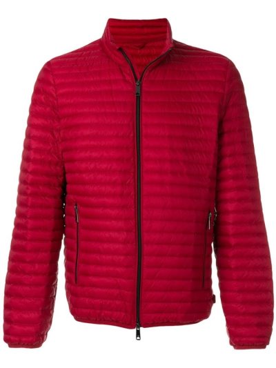 Armani Emporio Armani Long Sleeve Padded Jacket Jakne Moški Rdeče | SLEEAQ5Y