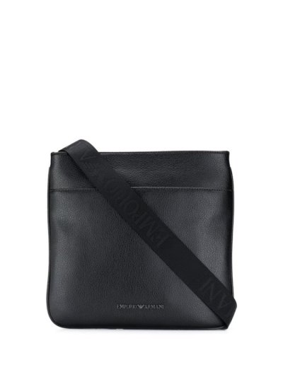 Armani Emporio Armani Medium Messenger Torbe Moški Črne | M3YKKTLP