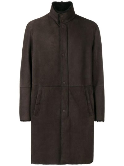 Armani Emporio Armani Shearling Lined Plašči Moški Rjave | 42GZOV8V