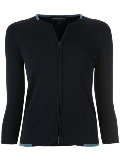 Armani Emporio Armani Zip Up Kardigan Ženske Modre | U1YBYSGU