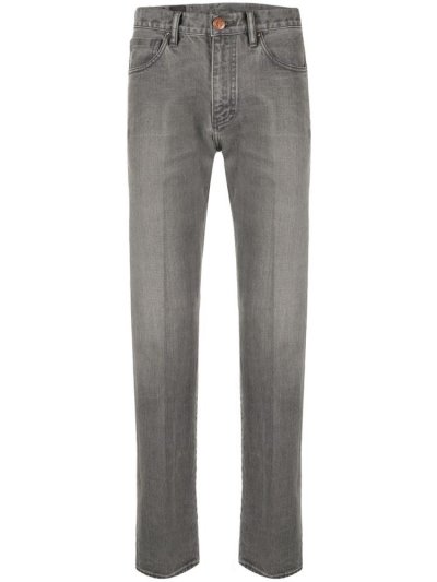 Armani Giorgio Armani 5 Pocket Kavbojke Moški Sive | G3IEQVQH