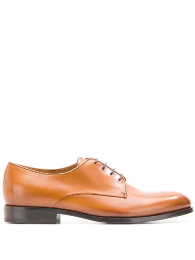 Armani Giorgio Armani Almond Toe Derby Čevlji Moški Bež | FAXOH8MN
