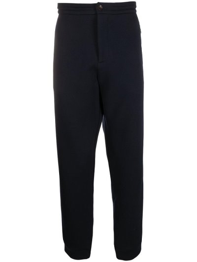 Armani Giorgio Armani Elasticated Waist Chinos Hlače Moški Modre | 2VJF50WM