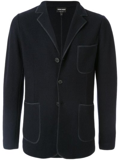 Armani Giorgio Armani Patch Pocket Suknjič Moški Modre | LVQ5GGVH