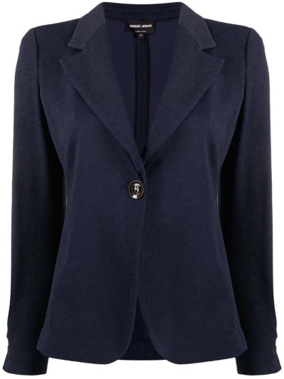 Armani Giorgio Armani Slim Fit Pebbled Suknjič Ženske Modre | WGZRMUI7