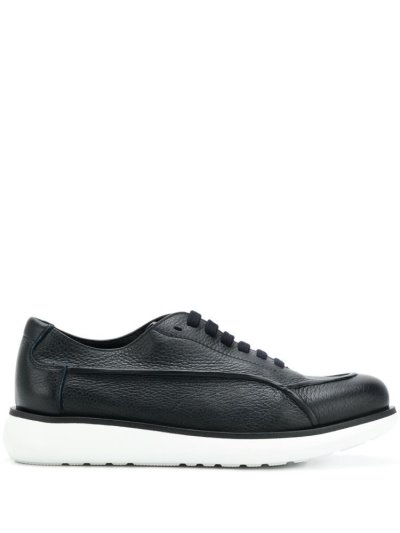 Armani Giorgio Armani Usnje Lace Up Shoes Čevlji Moški Modre | 0B0OQIRR